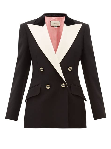 gucci silk deconstructed coat|Gucci blazers for women.